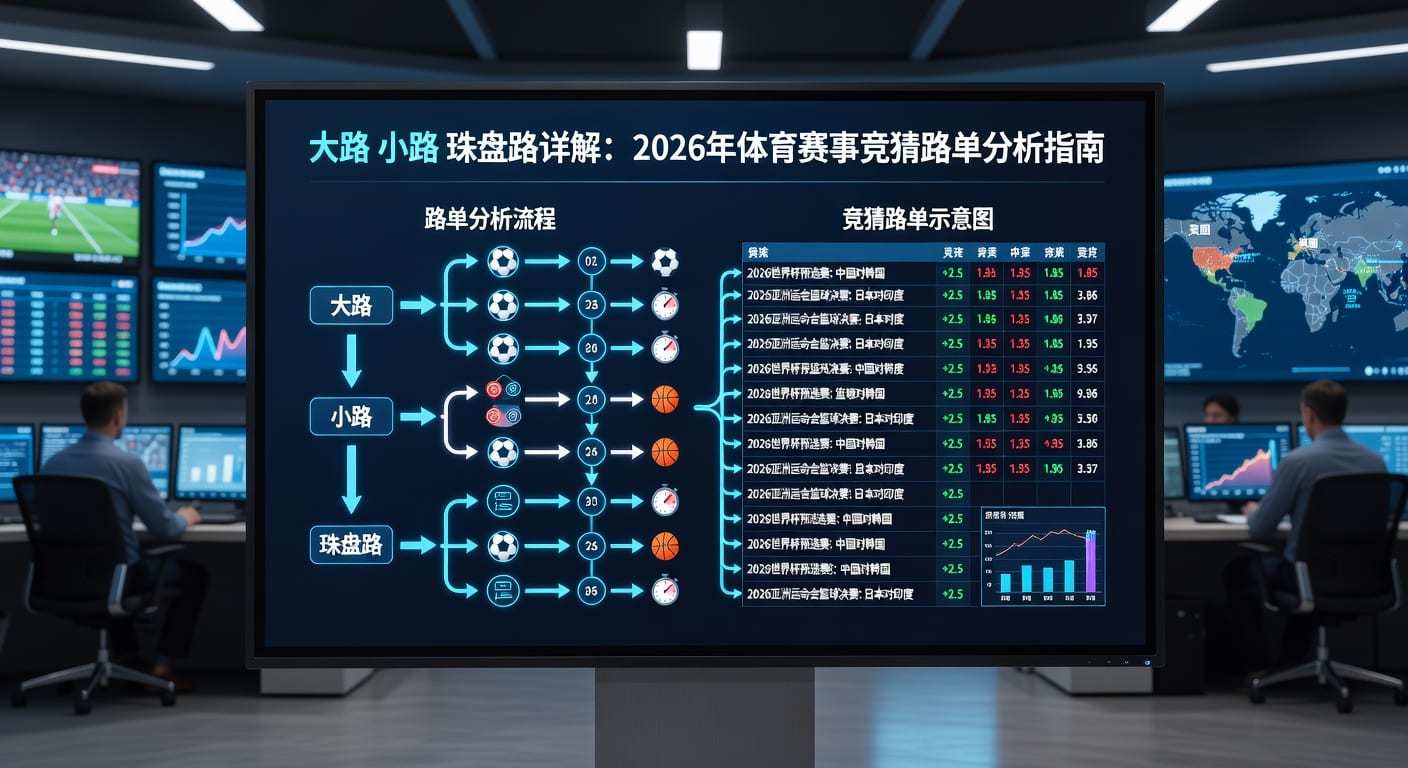 大路 小路 珠盘路：体育竞猜走势分析技巧