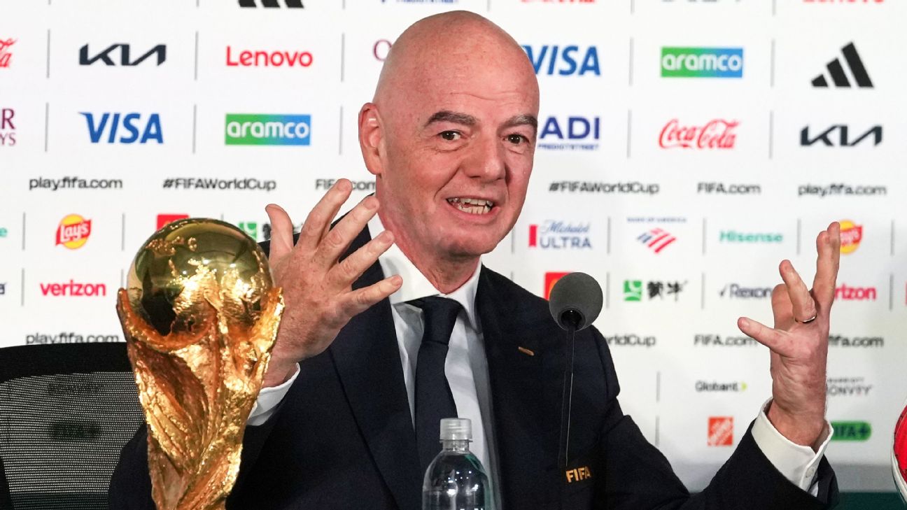 因凡蒂诺谈世界杯签证与票价：别太紧张 FIFA会尽力处理